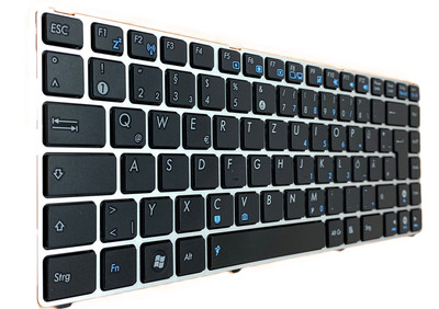 RAHMEN silber - Tastatur für Asus Eee PC 1201T 1201N 1201K