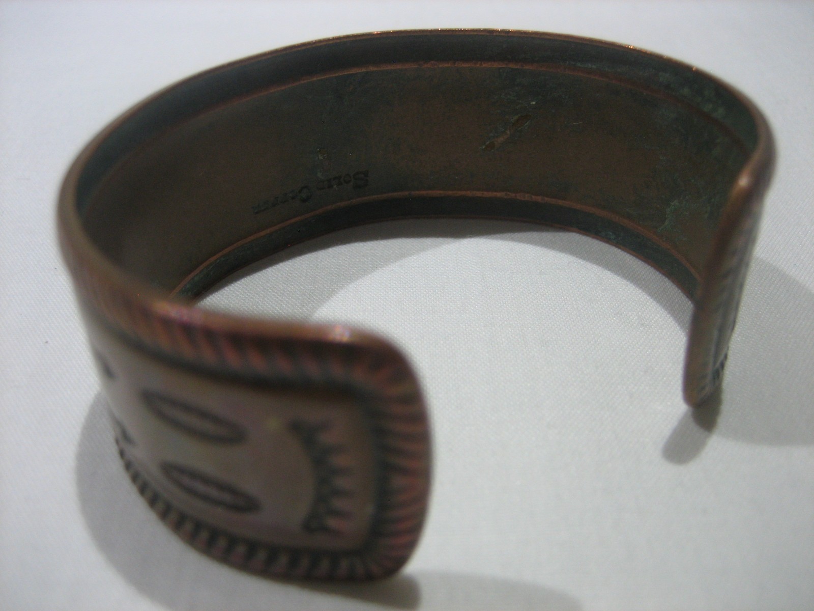 Vtg Solid Copper Navajo Native American Southwest… - image 4