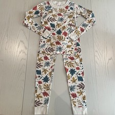 Hanna Andersson HannaJams Long John Pajama Set Fall Folliage - Size 8 130