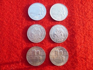 6 Silbermünzen Sammlung Polen 1966 Mieszko Dabrowka Proba 6 Stück Rarität