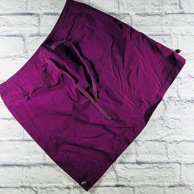 Green Tea Womens Burgundy Activewear Skort Side Zip Tennis Pickleball Large