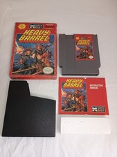 Nintendo NES Heavy Barrel Video Game w/ Box Manual and Slipcover TESTED