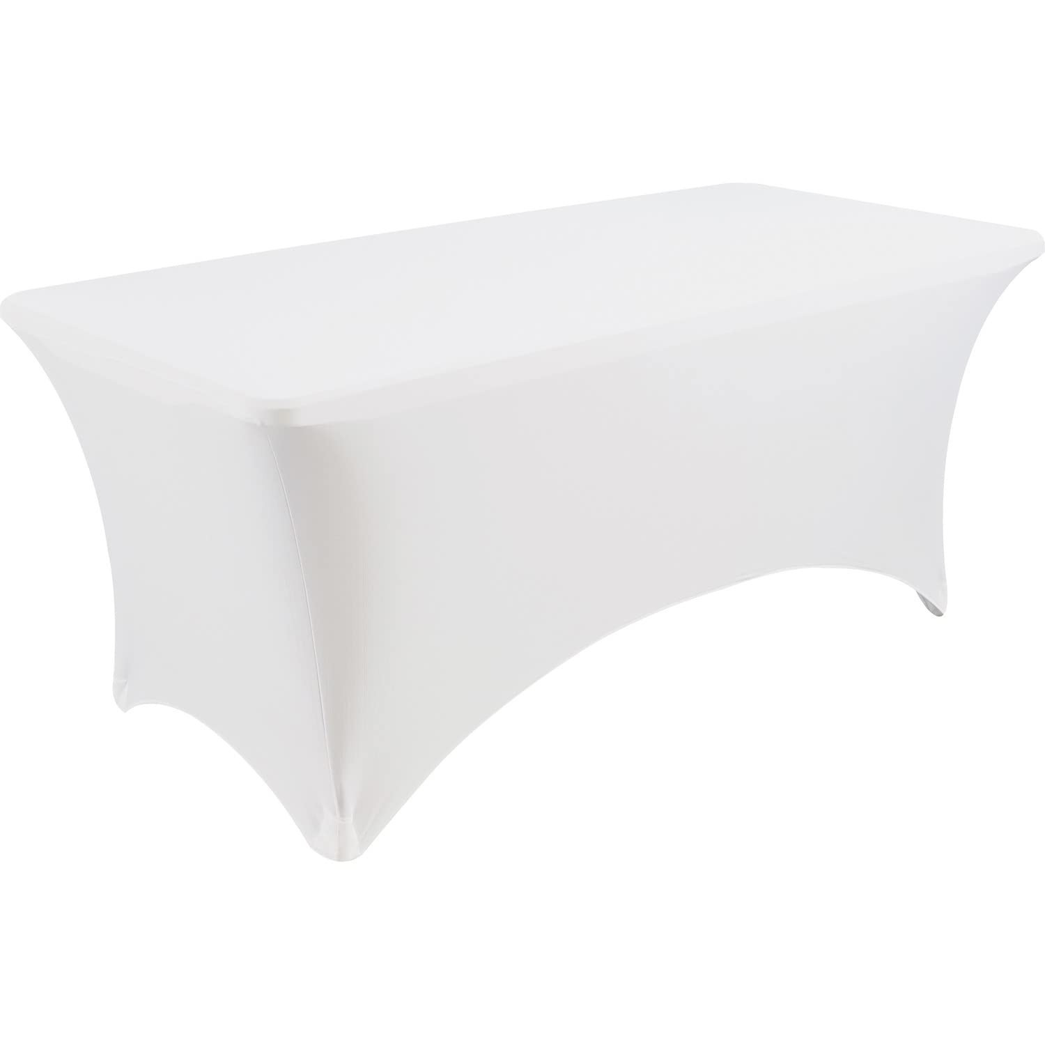 Iceberg 16523 iGear Fabric Table Cover, White - 6' 72" x 30"