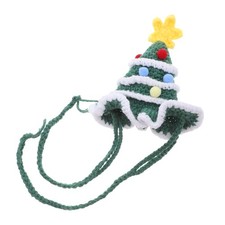 Christmas Dog Hat: Tree Costume Outfits - Knitted Headwear Pompom Crochet