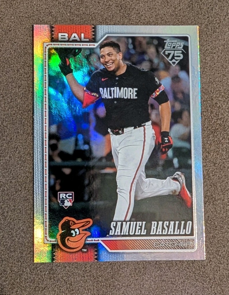 2026 Topps Series 1 SAMUEL BASALLO Rainbow Foil Rookie Parallel #104 Orioles