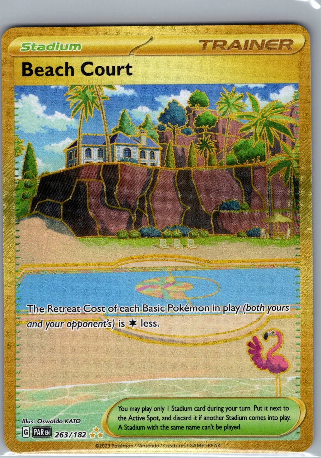 Beach Court 263/182 SV04: Paradox Rift - Pokemon Card - NM