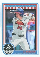 2025 Panini USA Stars and Stripes Baseball base foil CJ Weinstein NTOP Team