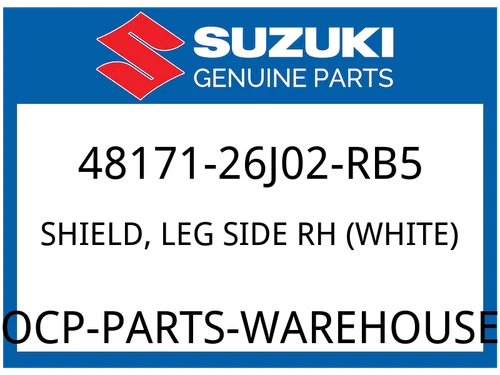 SHIELD, LEG SIDE RH (WHITE)