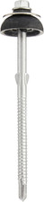 6.3x110 Self Drilling Fibre Cement Board Screws Silver BAZ Washer Exterior