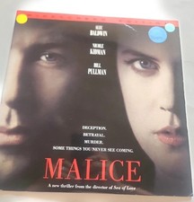 Malice Laserdisc 1994 Alec Baldwin Stars VG Condition RA1