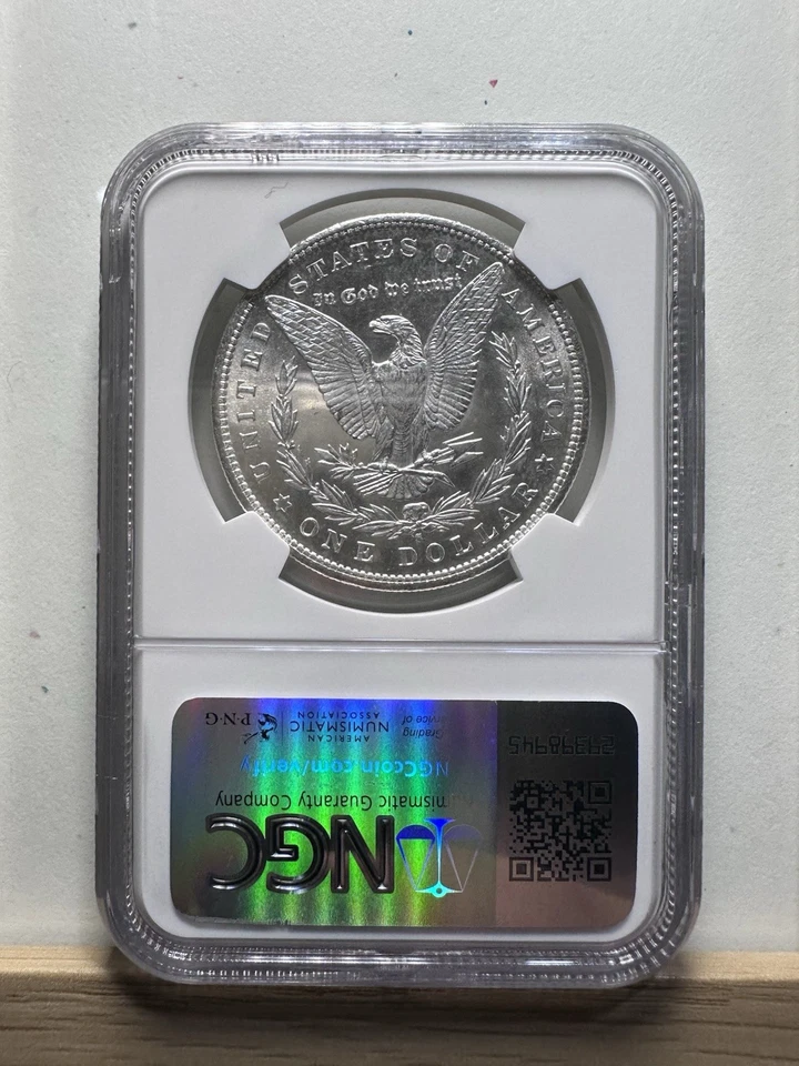 1879-S Morgan Silver Dollar NGC MS63 – Bright Luster Clean Fields Key Date Coin - Image 2 of 4