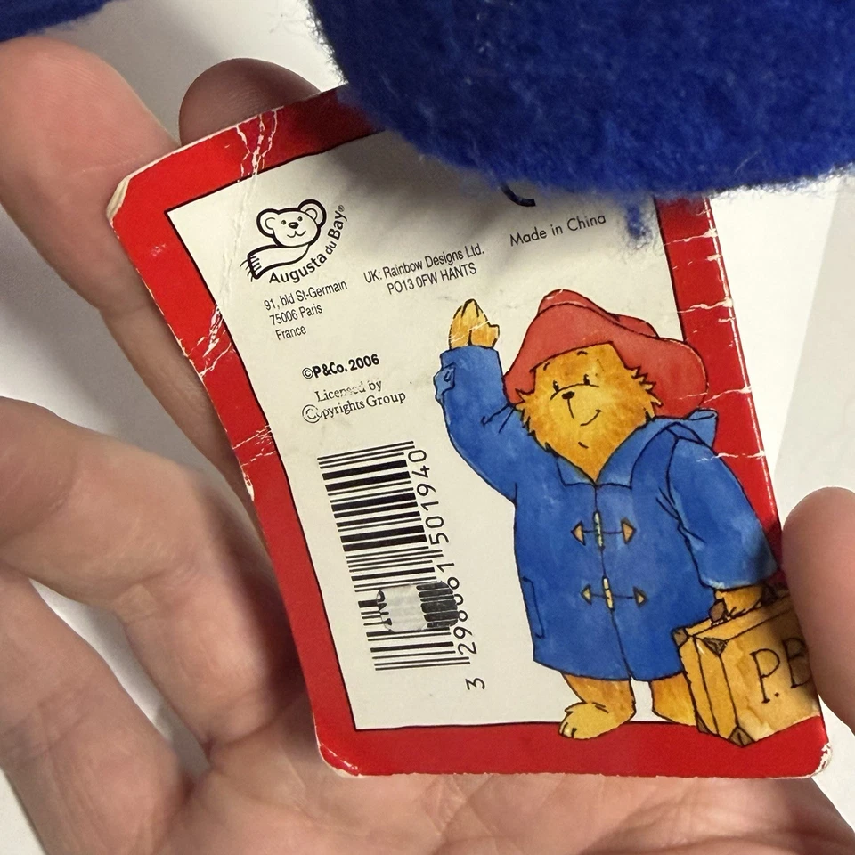 Paddington Bear ~ Plush Toy  Blue Coat Red Hat Boots Suitcase - Image 3 of 4