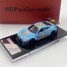 SUP qidian 1:64 Nissan GT-R35 LB Wide-Body Modified Gulf Coating Resin Car Model