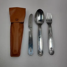 Vintage Boy Scouts of America Imperial USA Utensil Set Knife Fork Spoon