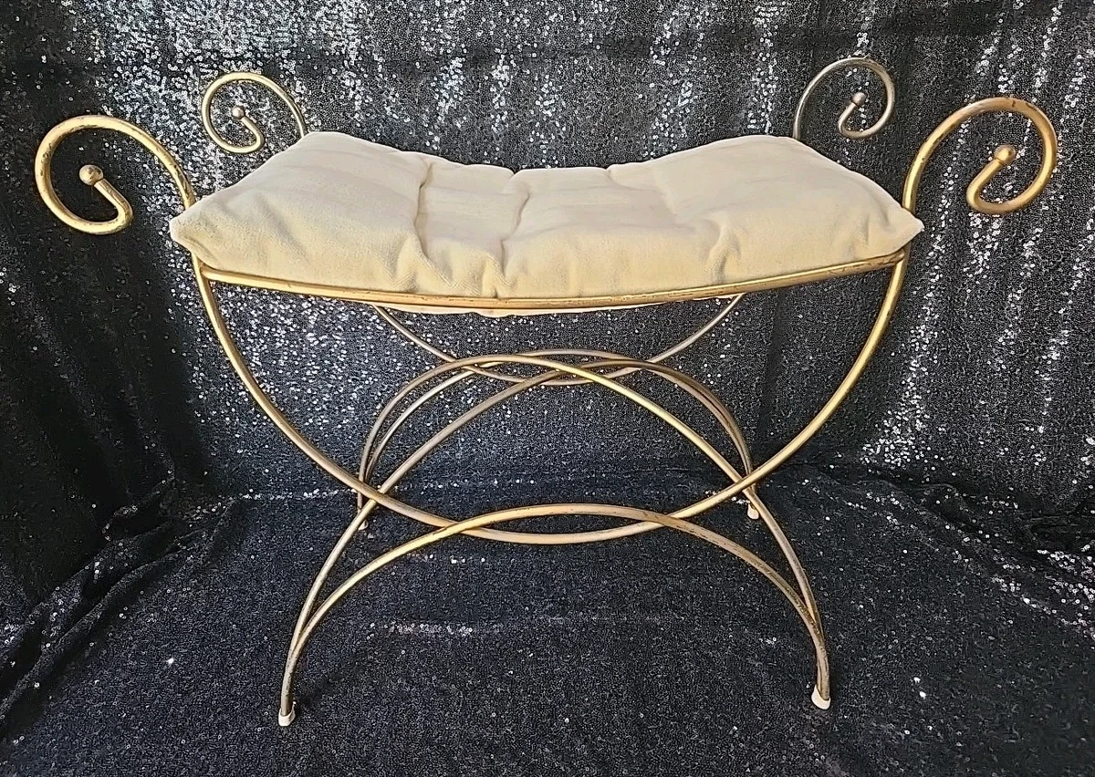 slim fit dress slacks Victorian Dressing Table & Chair, Walnut & Gold