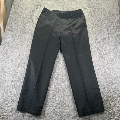 Dockers Pants Mens 36x32 Black Polyester Dress Straight Formal Business Career