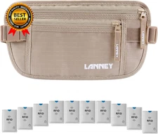 Money Belt for Travel Women and Men Slim Hidden Travel Wallet with RFID Blocking