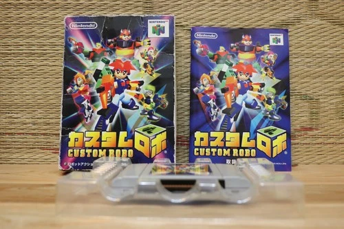 Custom Robo w/box manual Japan Nintendo 64 N64 Very Good Condition!
