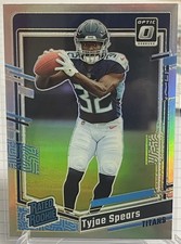 NFL 2023 Donruss Optic Silver Holo Tyjae Spears Rated Rookie RC #297 Titans