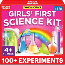 Girls' First Science Experiments Kit for Kids Ages 4
