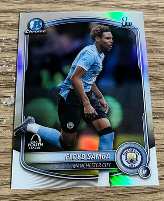 FLOYD SAMBA 2025-26 TOPPS CHROME UCL BOWMAN CHROME REFRACTOR 1ST