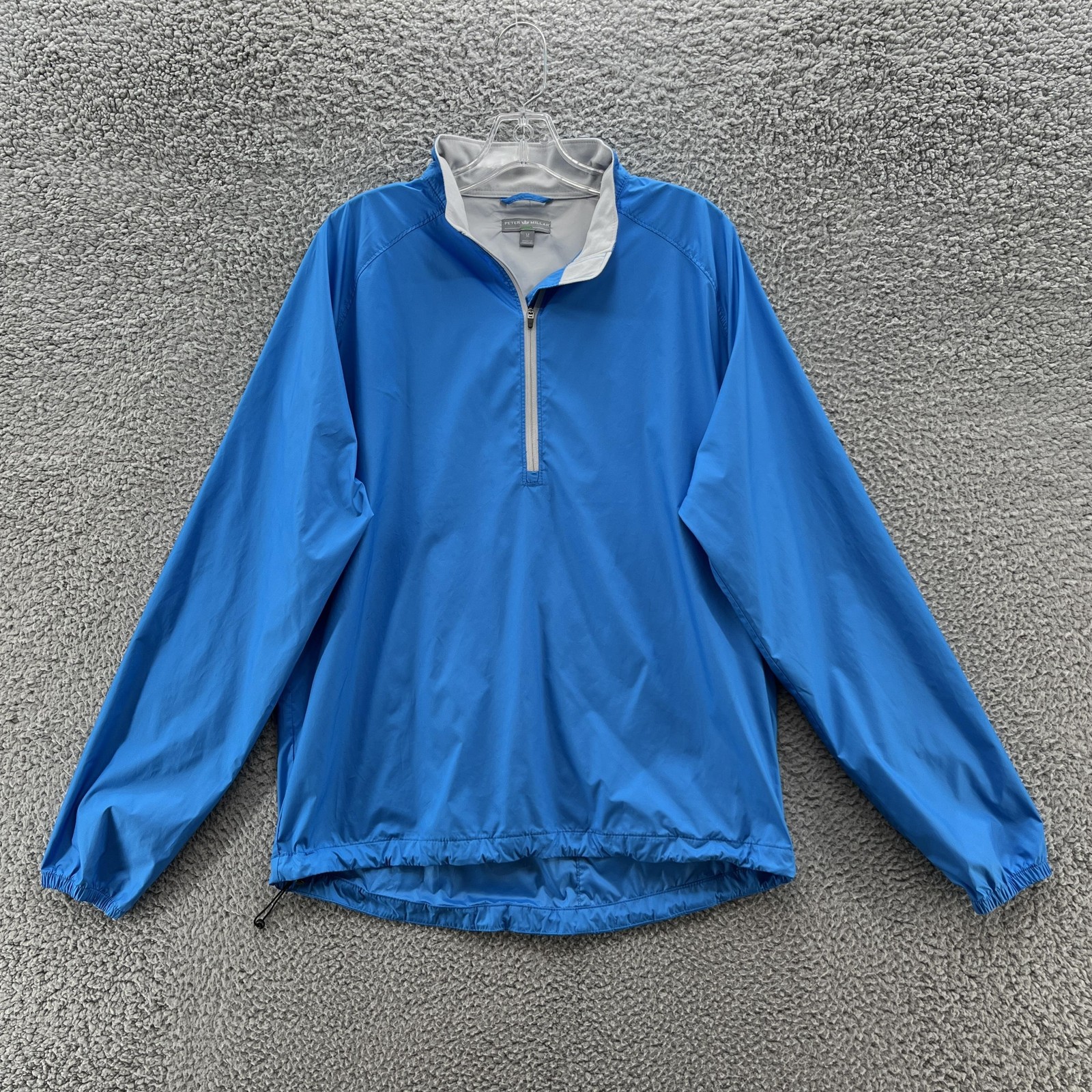 Peter Millar Wind Pullover Men Medium Blue 1/4 Zi… - image 1