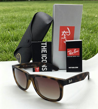 RB4165 Ray-Ban Brown JUSTIN Unisex Sunglasses RB4165 54-16 145MM 