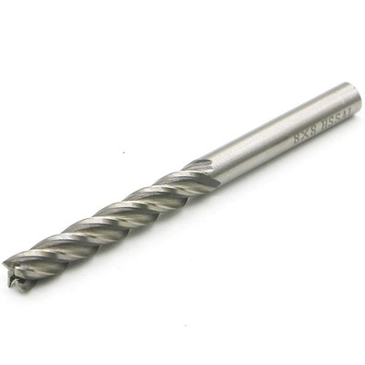 5/16'' 8MM HSS End Mill Cutter 4 Flute Milling Bit High Hardness