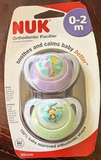 Gerber NUK Orthodontic Latex Pacifiers 0 Months NEW