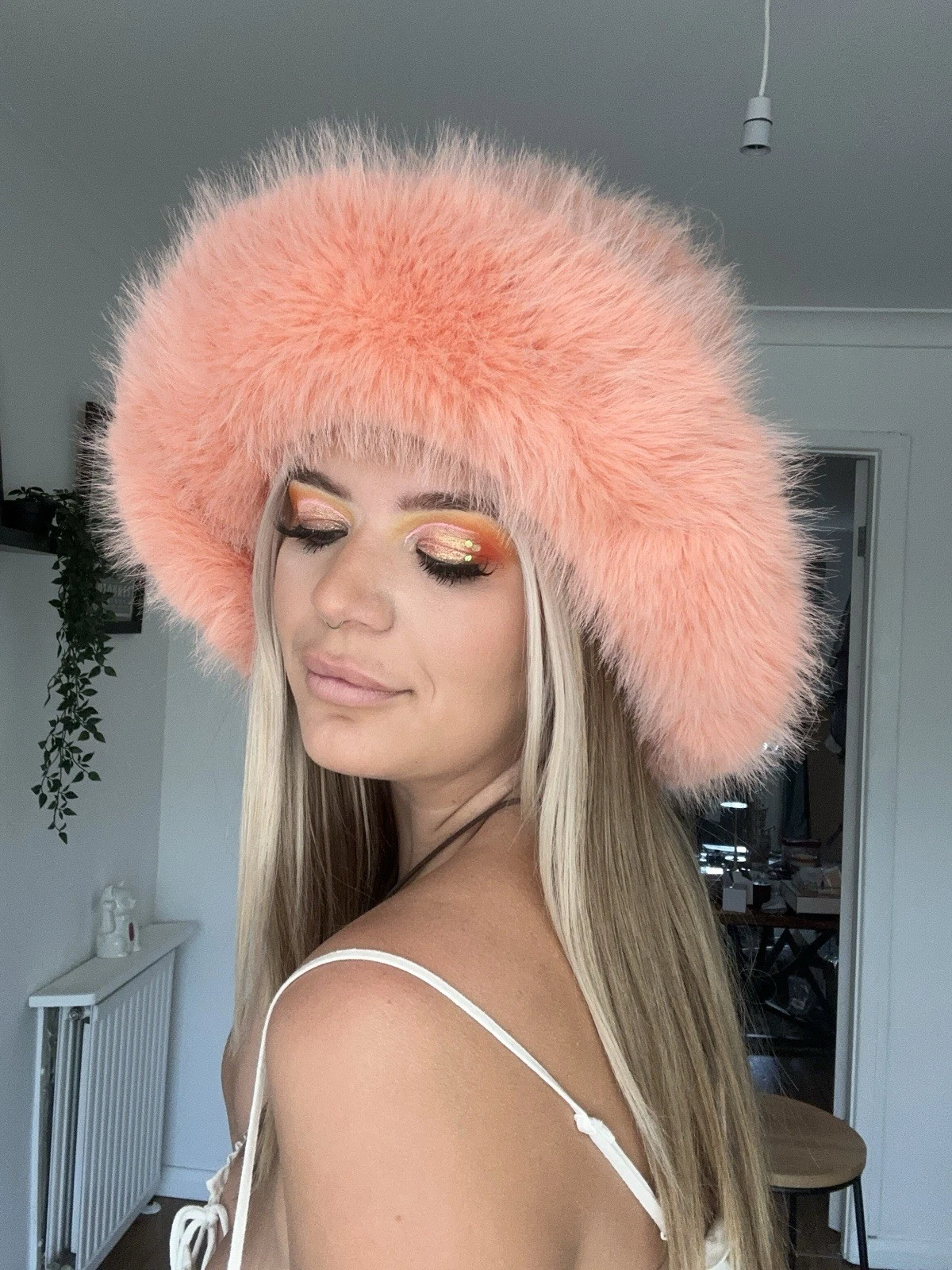 PEACH FESTIVAL HAT 2025 Faux Fur, Check Out Other Colors! EXTRA FLUFFY