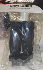 bike Short Foam Grips Black. bmx grips, lowrider grips, beach cruiser grips