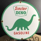 VINTAGE SINCLAIR GASOLINE PORCELAIN GAS PUMP "DINO" ADVERTISING SIGN