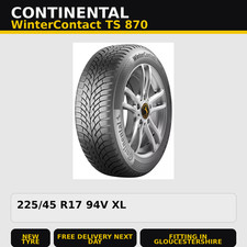 Image of Continental WinterContact TS 870 225/45 R17 94V XL New Tyre