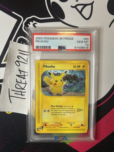 Pikachu graded PSA 10 for sale on eBay