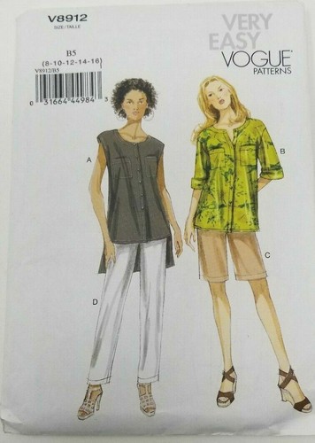 Vogue Patterns V8912 Misses' Top, Shorts and Pants Sewing Pattern Sizes 8-16 - Picture 2 of 4