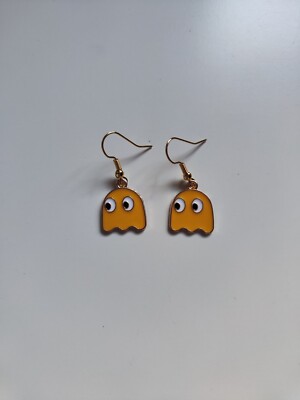Clyde Pacman Ghost Ohrhänger - goldfarben 