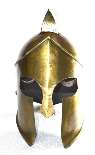 MITTELALTERLICHE KÖNIGE LEONIDAS SPARTANISCHER HELM KOSTÜM MIT FEDER REPLIKAT FILM 300 - Bild 2 von 4