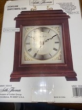 Seth Thomas 1604-B Small Wooden Mantle Quartz Clock w/Original box New
