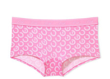 Victoria's Secret PINK Shortie BoyShort Logo Fuchsia Pink Laurel XS S M L XL NWT