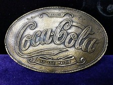 Belt Buckle VintageFany Coca Cola Logo 5 Cents Belt Buckle USA B4-4-8-R