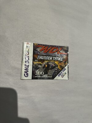 WDL Thunder Tanks Nintendo Game Boy Color Instruction Manual Booklet ONLY M20