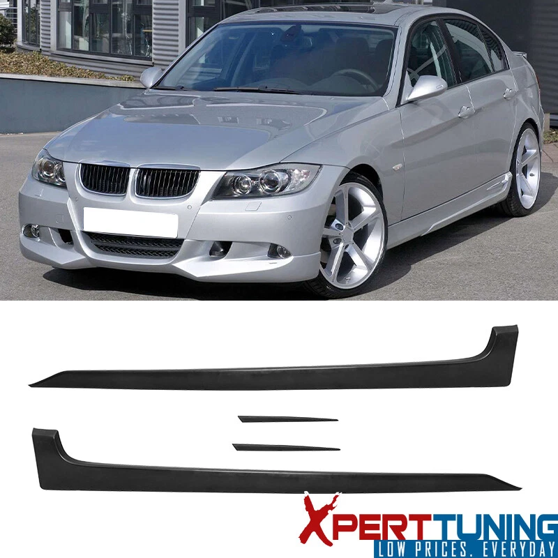 Fits 06-08 BMW E90 AC Style PU Front Bumper Lip + Rear Bumper Lip + Side Skirts Foto 4 de 4