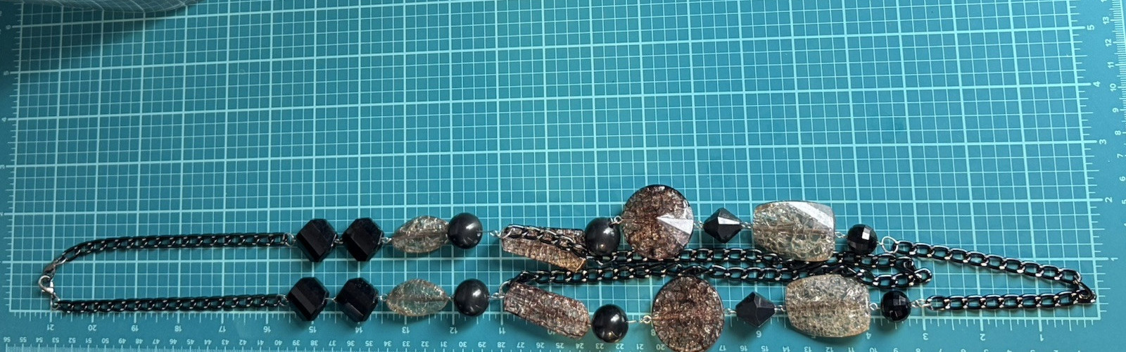 Chunky Multi Shape Layer Bead Statement Necklace … - image 12