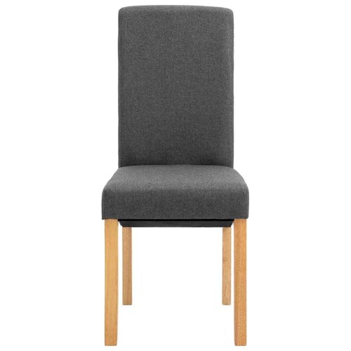 NNEVL Dining Chairs 4 pcs Grey Fabric - Picture 3 of 8