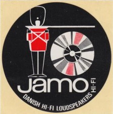 Sticker Decal Jamo Danish Hi-Fi Loudspeakers // 80s