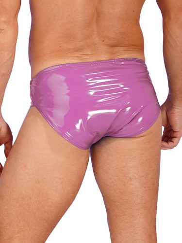 Slip uomo sexy pelle intimo wet look elastico in vita mutande lingerie - Foto 78 di 87