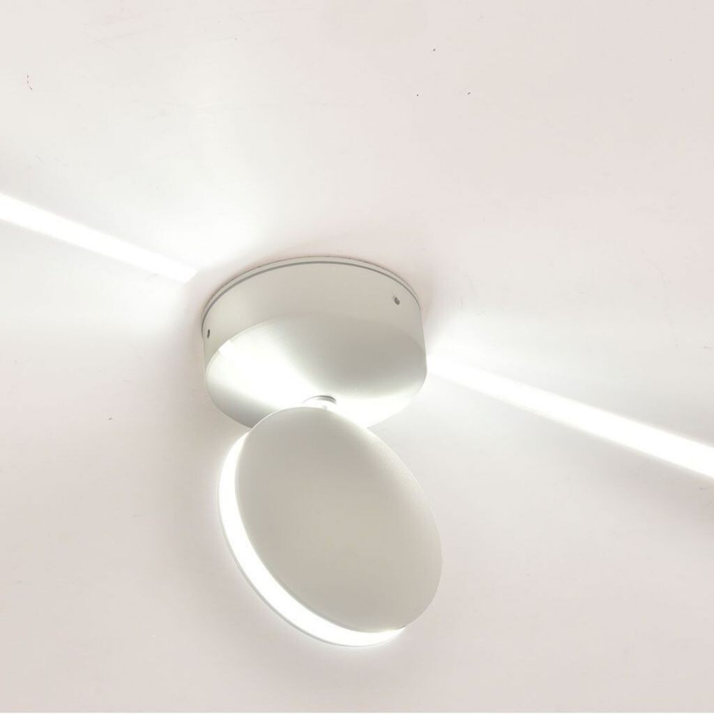 APPLIQUE LAMPADA DA MURO FASCIO LUMINOSO 7W 360° BIANCO 4000K IP65 MODERNO