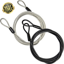 3mm 200cm Outdoor Travel Security Cable Lock Braided Steel Luggage Lock 2 Pack