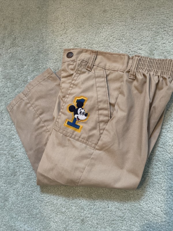 Vintage 1970’s Toddler Mickey Mouse Beige Pants