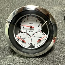 Ranger Boat Marine Multifunction RPM Water PSI Trim Gauge 64477F New